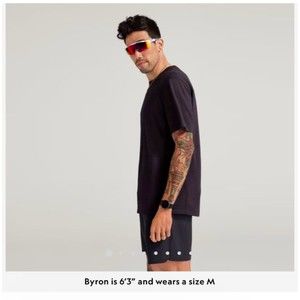 Allbirds Mens Natural Run Tee T Shirt Black Size Small